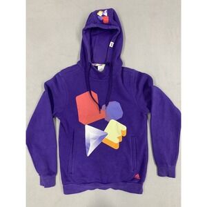 Adidas‎ Sweatshirt Woman's Size Small Purple LOVE Hoodie